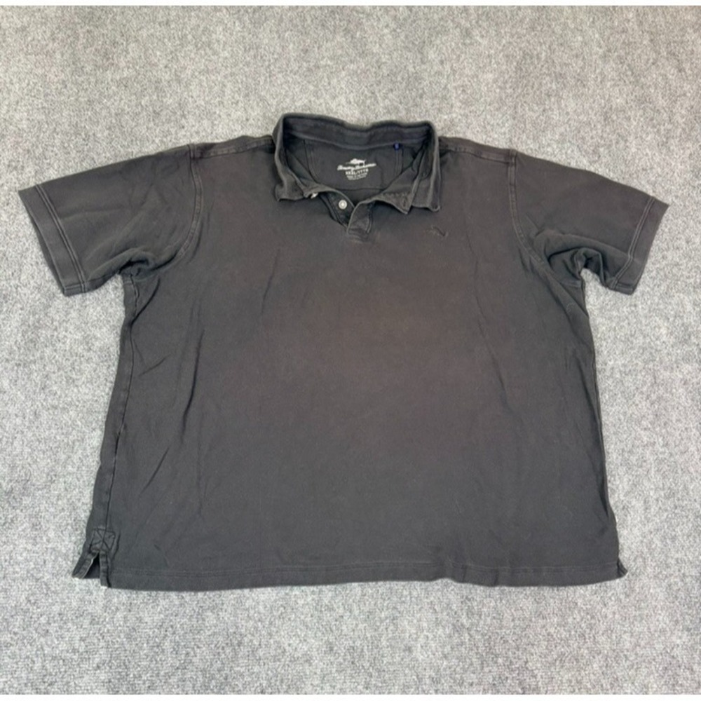 Pre-Owned Tommy Bahama Black Men's Polo Shirt Short Sleeve Cotton Size XXXL